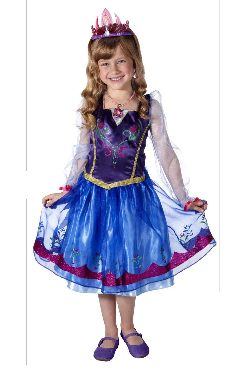 F68018  Frozen Spring girl princess long-sleeved dress